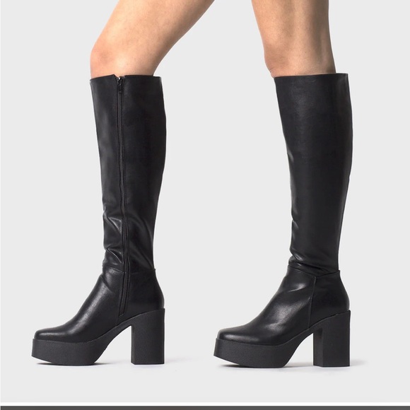 LA MODA SLICK NICS KNEE HIGH BOOTS - Picture 2 of 6